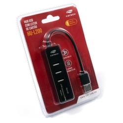 Hub USB C3Tech 2.0 5 Portas - HU-L200BK