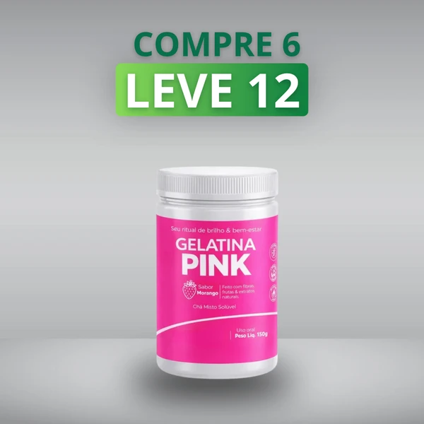 Gelatina Pink - 10% de Desconto no Pix + Frete Grátis