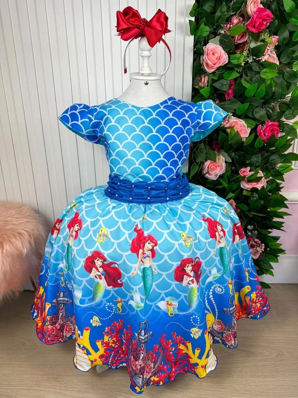 Vestido Temático - Pequena Sereia  