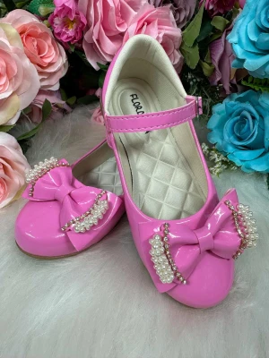 Sapatilha Flor Di Mila - Rosa Chiclete Pérolas