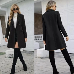 Sobretudo Feminino Elegante 