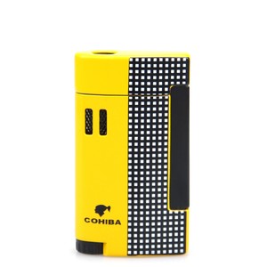 Isqueiro Maçarico com Furador Cohiba 512 - Amarelo (1 Chama)