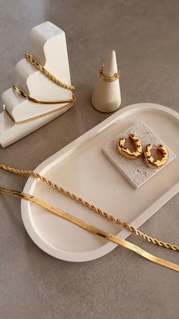 Anéis Trio Dourado