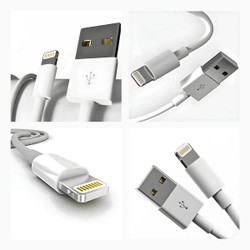 KIT 5 Cabos Lightning Conector USB