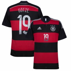 Camisa Seleção Alemanha Away 2014 Götze 19 Modelo Retrô 