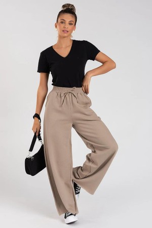 Calça Moletom Sem Pelúcia Wide Leg Tai Terra