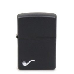 Isqueiro Zippo Black Matte (Para Cachimbo)