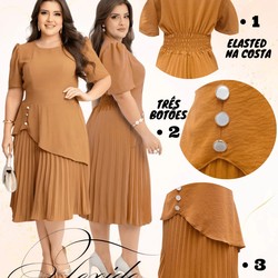 Vestido Plissado Giovanna