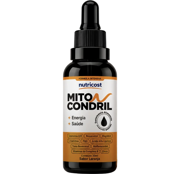 Miticondril Gotas - Viva cada segundo com mais disposição - 3 Frascos