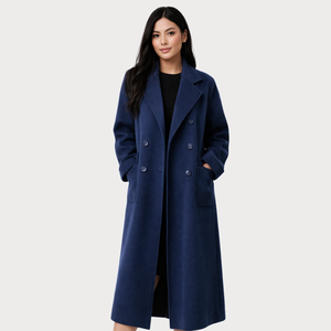 Casaco Feminino Longo de Lã Batida Zoki