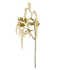 Folhagem Com Sementes E Galhos Creme Outono 55cm