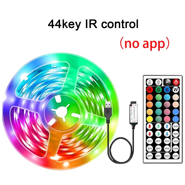 Luzes de tira led rgb 5m 10m 20m 30m luz da sala led com controle app fita flexível luces fita led para decoração do quarto