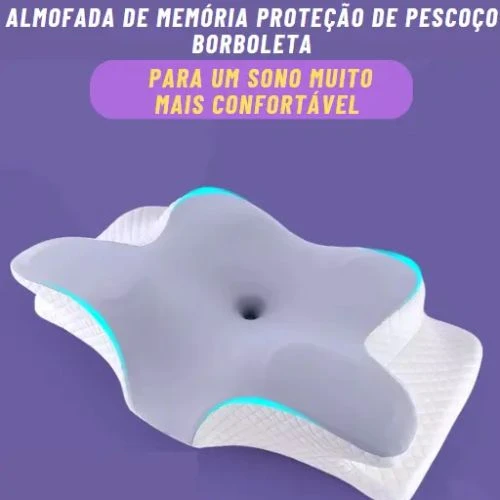 Travesseiro Ortopédico Borboleta em Espuma de Memória Ergonômico
