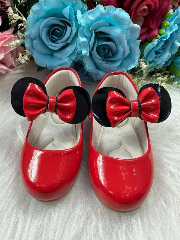 Sapatilha Flor Di Mila - Minnie Vermelho