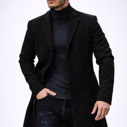 Sobretudo Masculino Longo Premium – Estilo Europeu