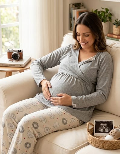 PIJAMA MANGA LONGA ADULTO GESTANTE 76195 PINGO LELE