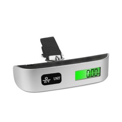 Balança portátil digital display lcd 110lb/50kg bagagem eletrônica pendurado mala de viagem pesa saco de bagagem ferramentas de equilíbrio de peso
