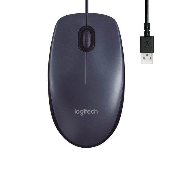 Mouse Logitech Conexao USB Preto - M90
