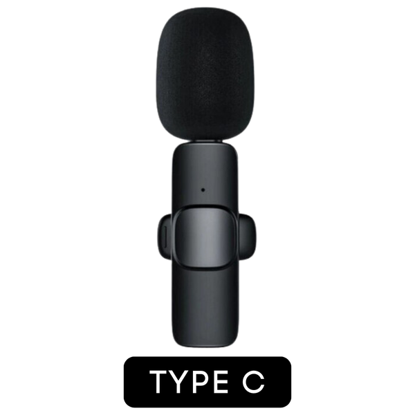 Microfone Lapela Sem Fio Compatível Android Usb C Type C