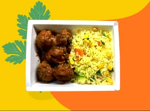 Almôndegas de Patinho com Legumes Salteados II- 400Gr