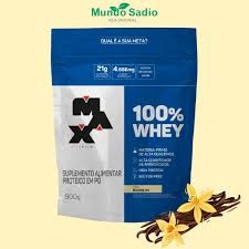 100% Whey Baunilha 900g - MAX TITANIUM