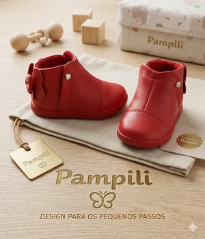 TENIS INFANTIL PAMPILI POM POM VERMELHO PEPER SINT - 108148 