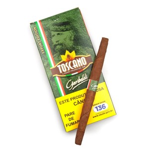 Charuto Toscano Garibaldi - Petaca com 5