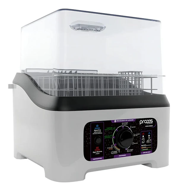 Lava Louças Portátil Praxis 8 Programas 3L Capacidade