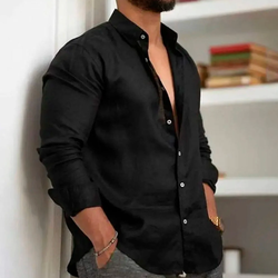Camisa de Linho Masculina Matezzo