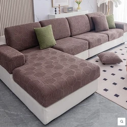 Capa Elástica Impermeável para Sofá Retrátil e Modular com Estampa Colmeia – Cobertura Total