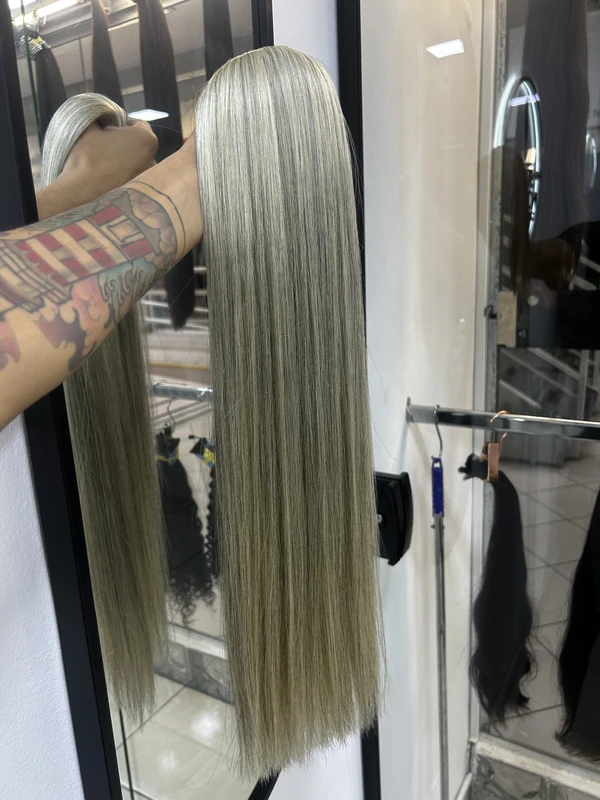 Cabelo Vietnamita Loiro Mesclado 65cm - 100gr