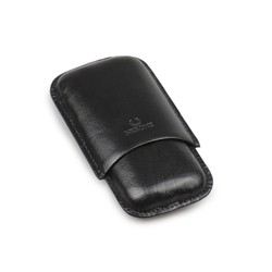 Porta 2 Charutos em Couro Nerone Sublime - Preto