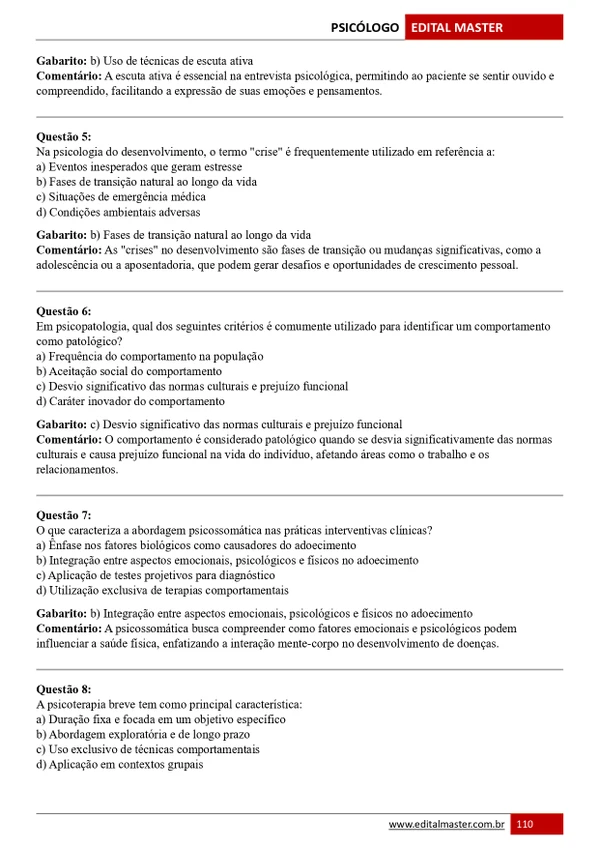 Combo Psicólogo - SESAU Alagoas