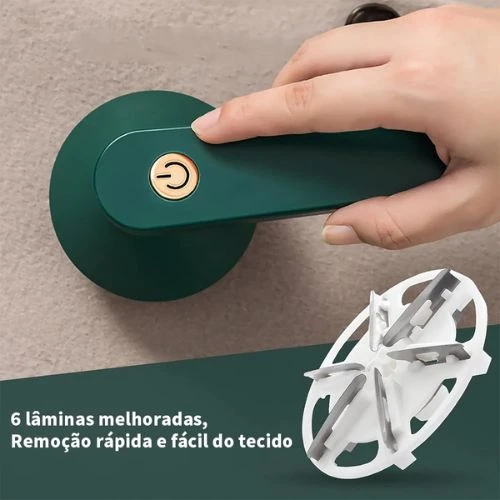 Papa Bolinhas Elétrico Recarregável Removedor de Pelos e Fiapos