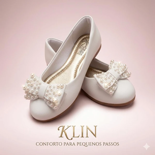 151178 SAPATILHA PRINCESA KIDS BRANCO KLIN