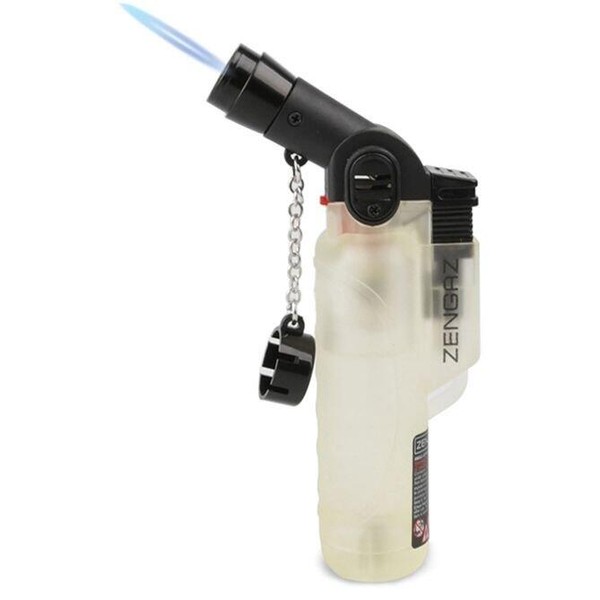 Isqueiro Maçarico Angle Jet Plus Zengaz - Transparente (1 Chama)