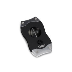 Cortador de Charutos Colibri V-CUT - Preto e Prata