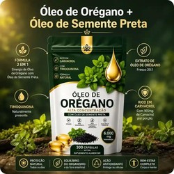 Óleo de Orégano Premium - Proteção natural todos os dias - 2 unidades