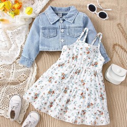 Conjunto Jaqueta e Vestido Floral