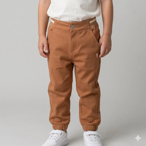 CALCA MOLETOM FELPADO LION ONDA MARINHA BEGE - 1231043