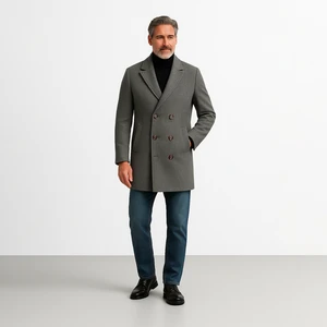 Sobretudo Masculino em Lã Madrid