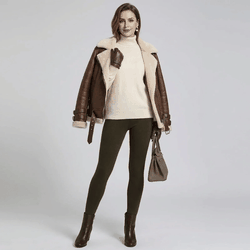 Calça Legging Feminina Peluciada Térmica Cintura Alta – Forro Grosso Inverno