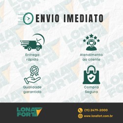 Lona Dupla Face Preta E Branca 6x15 200 micras