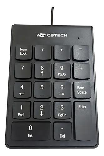Teclado Numérico C3Tech KN-12BK USB