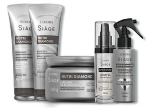 Kit Siage Nutri Diamond Completo Eudora