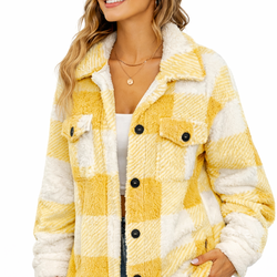 Casaco Feminino Xadrez Teddy