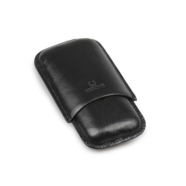 Porta 2 Charutos em Couro Nerone Sublime - Preto