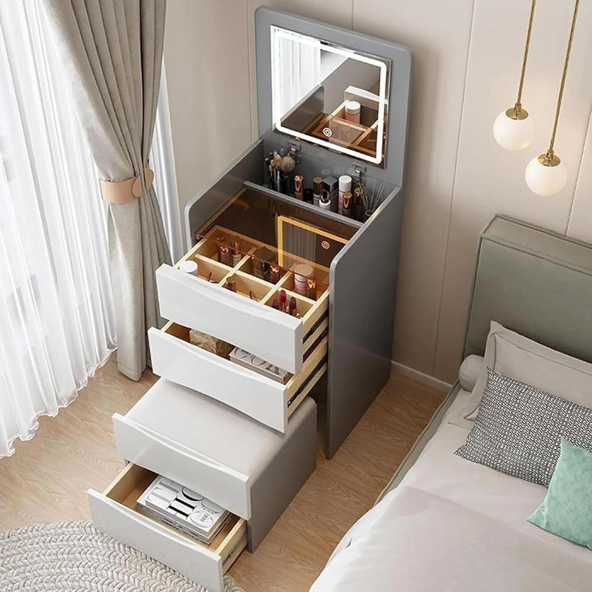 Penteadeira Smart com 3 Gavetas + Banco de Brinde – Elegância e Organização — foto 7