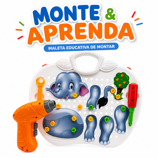 Kit Educativo Infantil Monta E Desmonta Com Parafusadeira