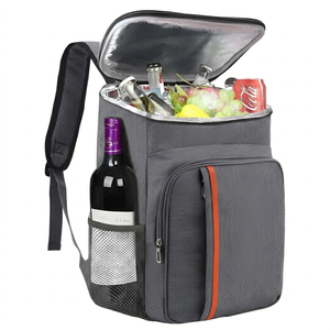 Mochila Térmica Viagem Impermeável Cinza